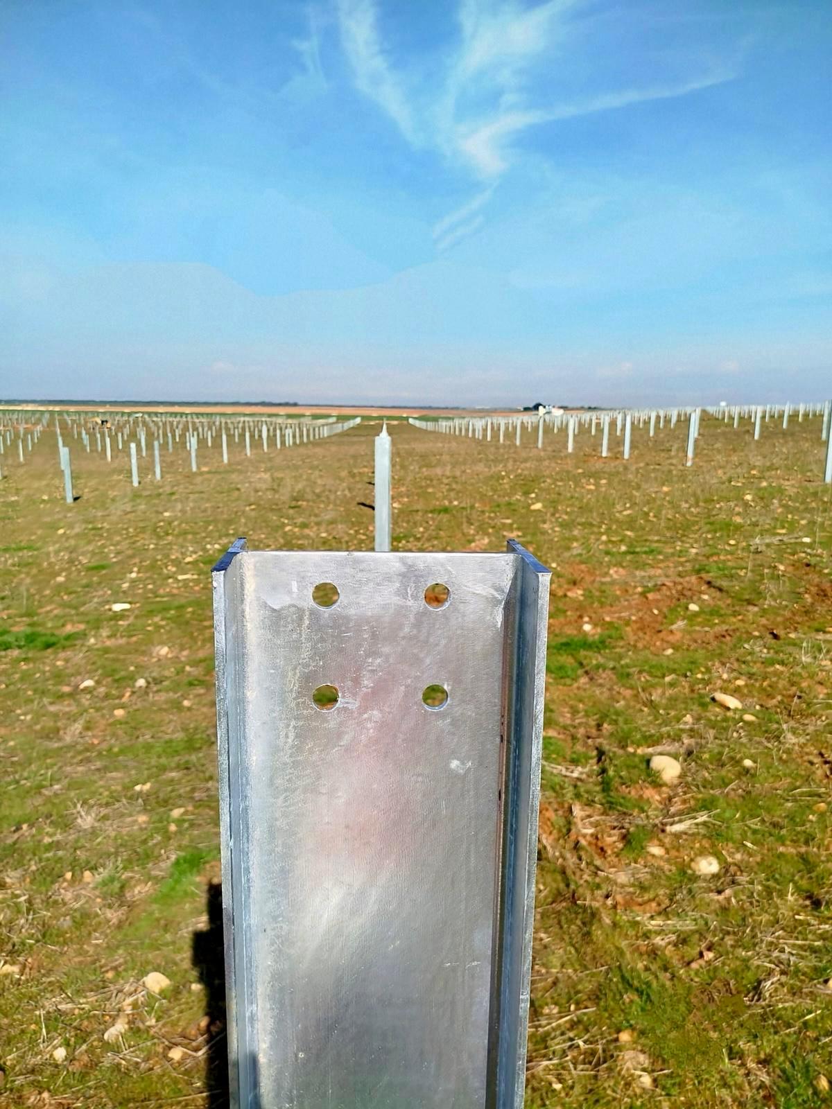 Cuadrilla de hincadores profesionales