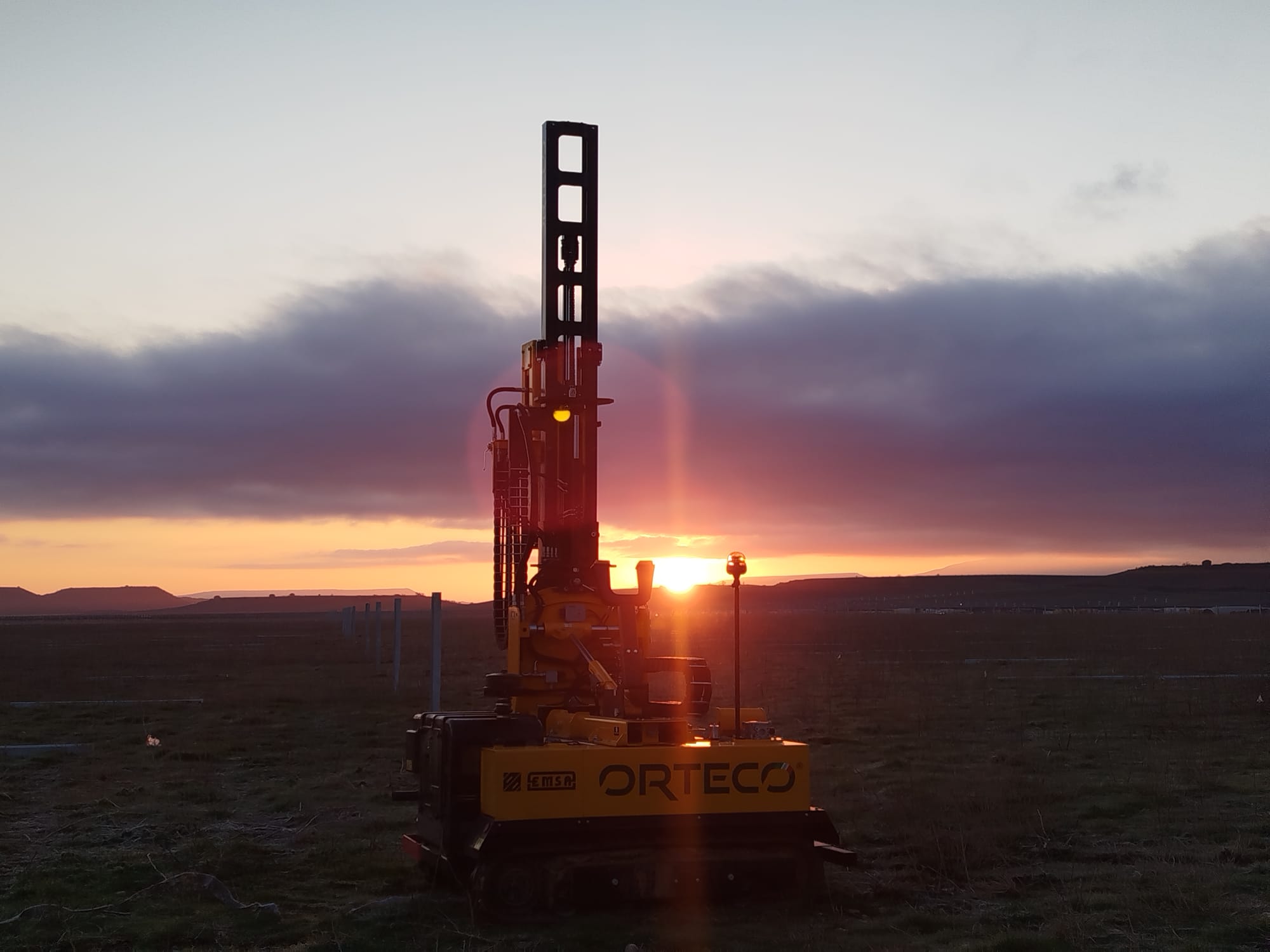 Flota de hincadoras Hincado Directo