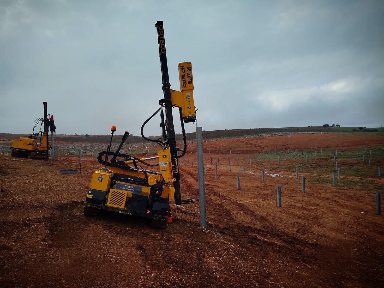 Hincadora Orteco en terreno de trabajo